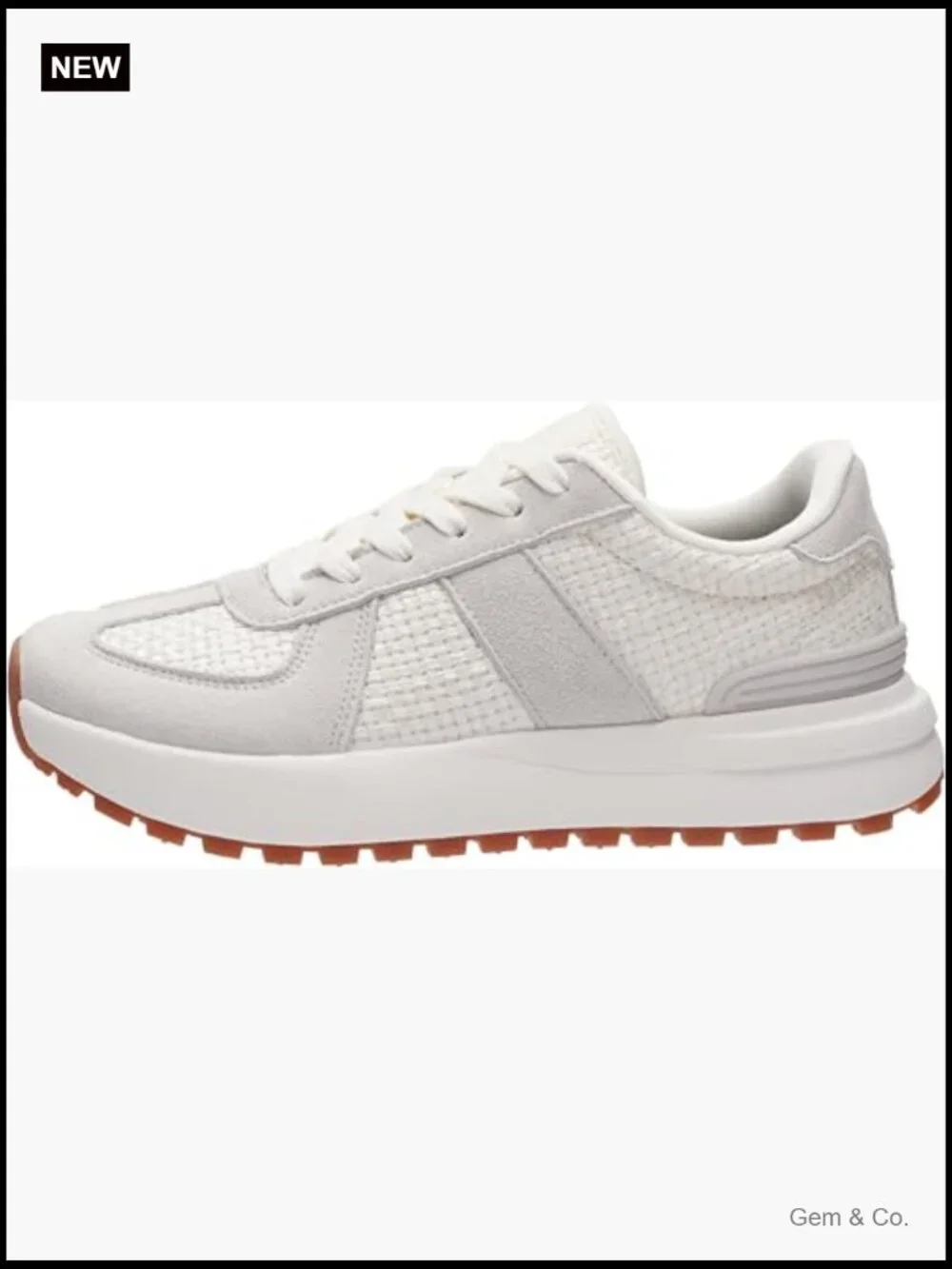 Wide Toe Box Retro Patchwork Sneaker with Cushion Support